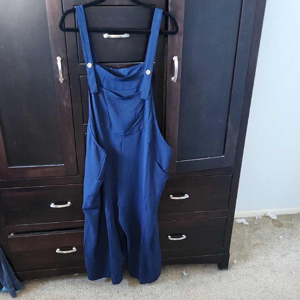 NWT Navy Blue Overalls Jumpsuit